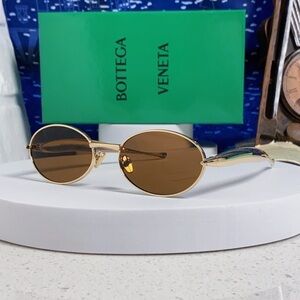 Bottega Veneta Gold Frame Sunglasses